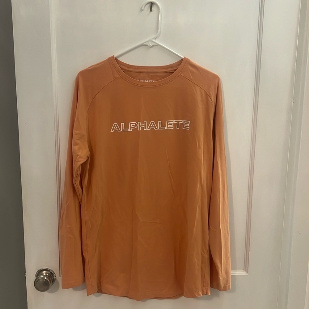 ALPHALETE orange long sleeve shirts